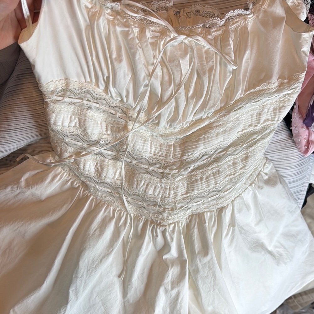 House of CB Ivory Lace Corset Top